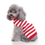 Christmas Elf Pattern Sweater Autumn Warm Pet Clothing