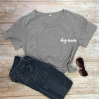 dog mum pocket tshirt cute women short sleeve