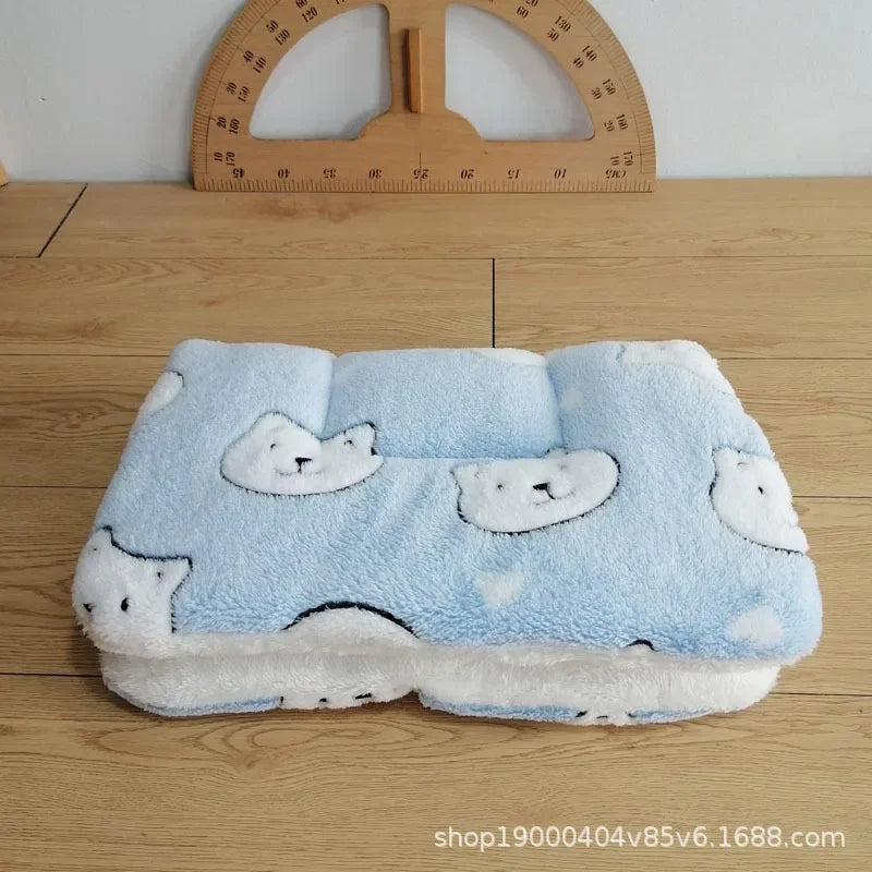 Flannel Mat Dog Bed Sleeping Mat For Small Dogs