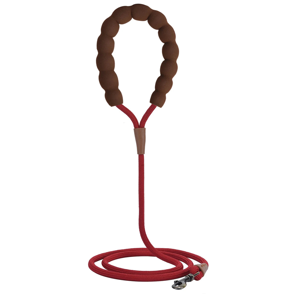 Pet dog leash, 1.5-meter high density rope, soft handle, alloy buckle.