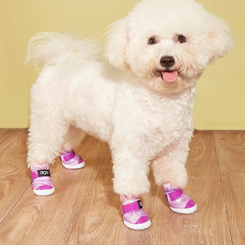 Shoes for Large Medium Dogs with Letters, Paw Protectors Water-Resistant