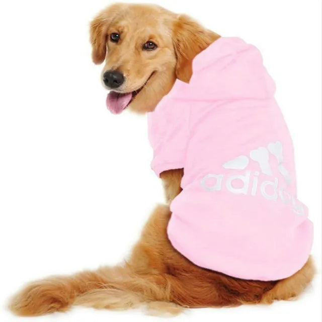 Adidog Clothes For Dogs Jacket Sweatshirt Autumn Winter Keep Warm Pet Clothing