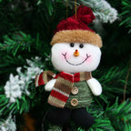 Ornament Reindeer Snowman Santa Elk Bear Doll decoration