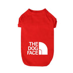 Short Sleeved T-shirt New Spring and Summer Thin Dog Face Pattern Clothing