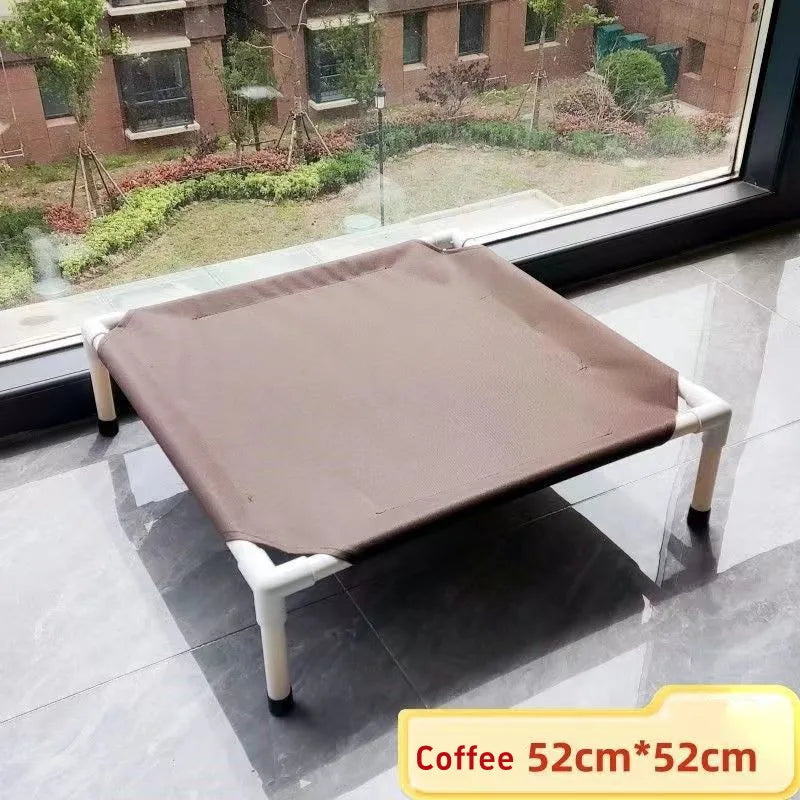 Pet Camping Bed Elevated for Dogs Folding Portable Removable Washable