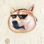 Dog Expression Dog Pattern Coin Purse Bulldog Siberian Husky