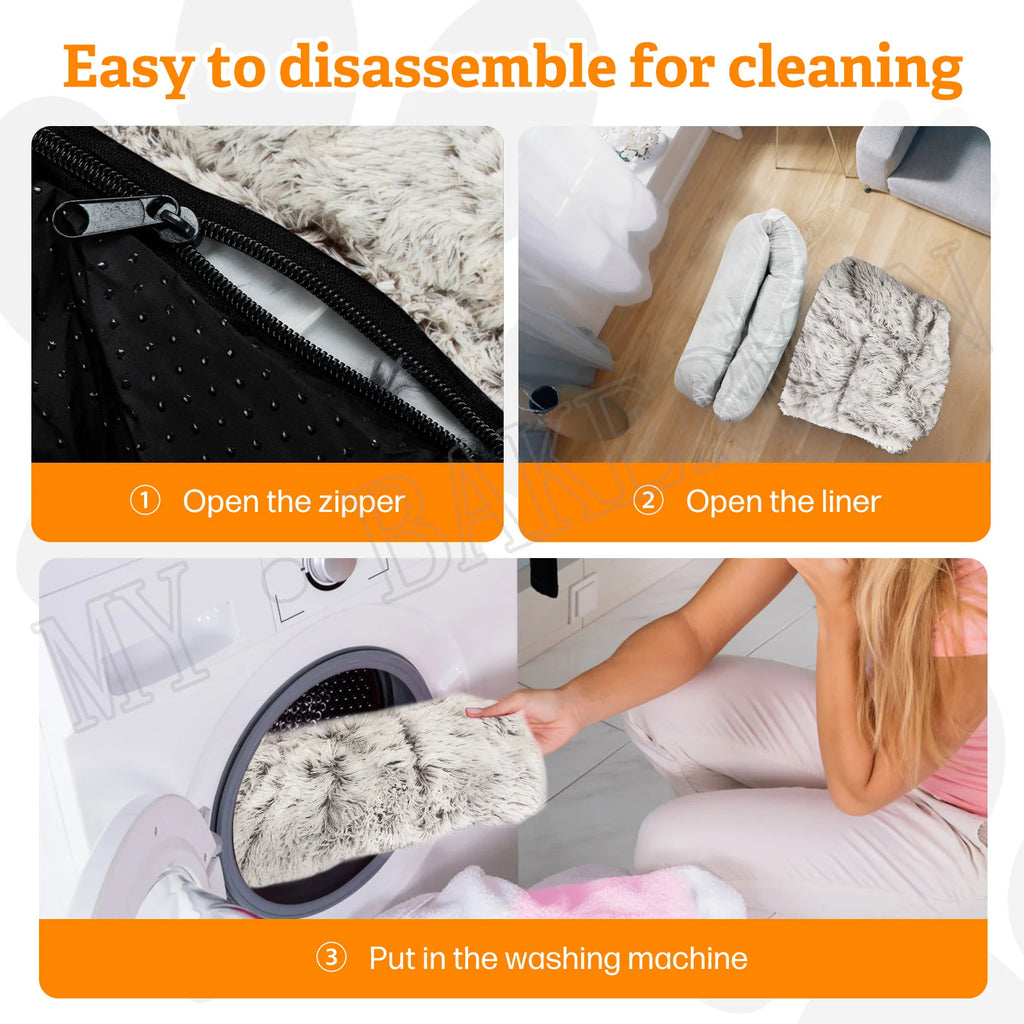 Bed Sofa Warm Nest Washable Soft Furniture Protector Mat