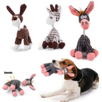 Donkey Plush Stuffed Dog Toy Squeaky Chew