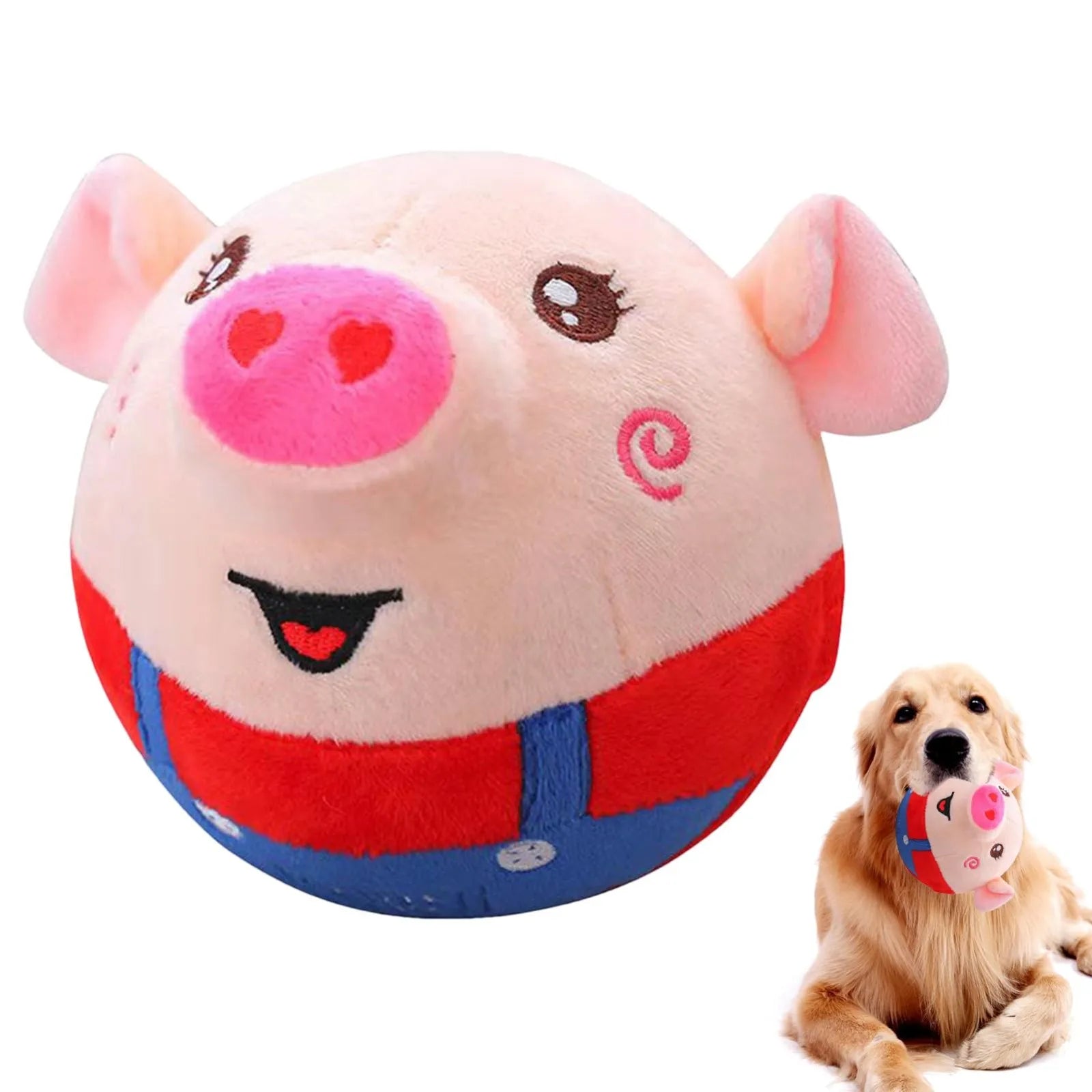 Electronic Pet Dog Toy Ball Bouncing Jump Talking Interactive Plush Doll Toy