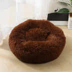 40-90cm Round Pet Bed Super Soft Plush Winter Warm Sleeping