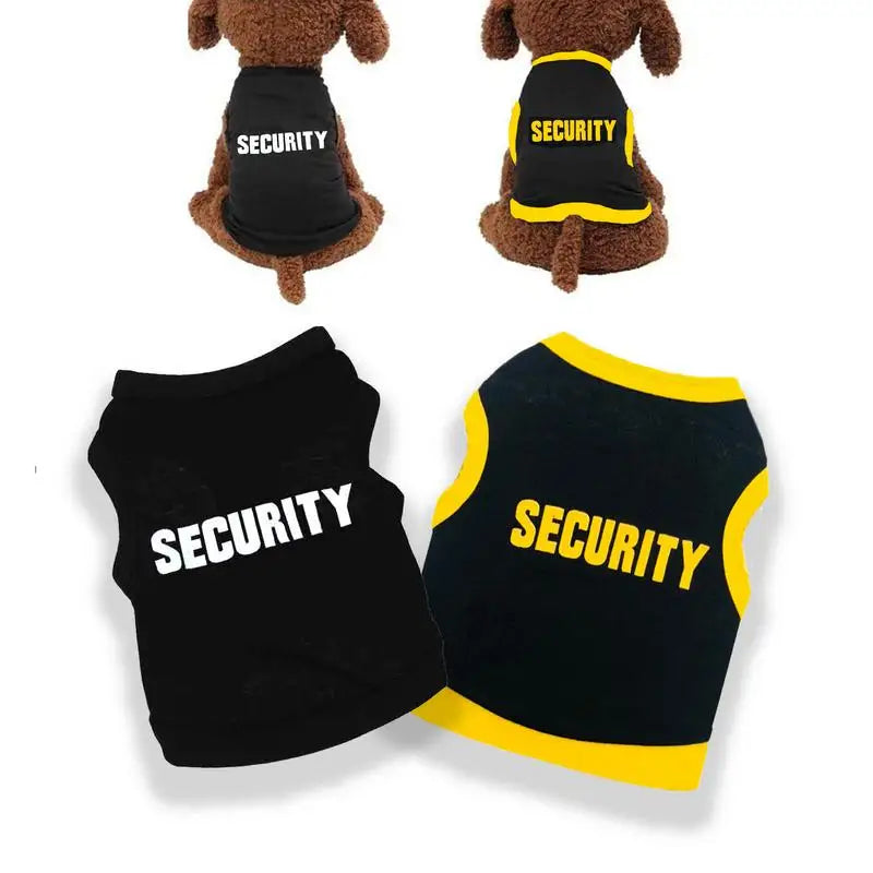 Dog T-shirt for Small Dogs Cotton Security Shirt Pet Outfits