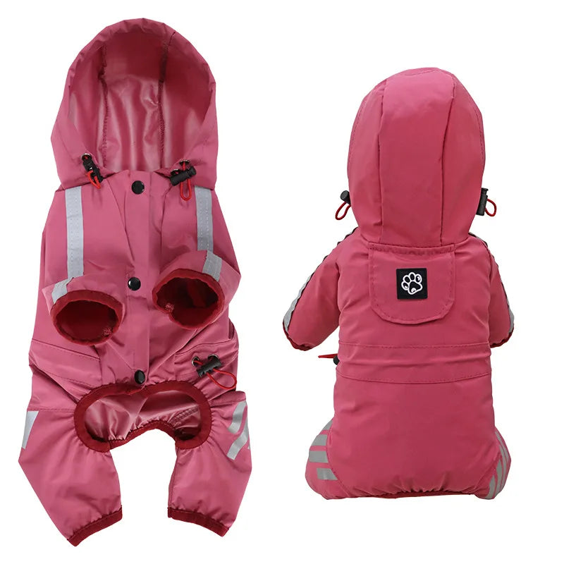 Raincoat Reflective Waterproof Rain Coat Small Medium Dogs
