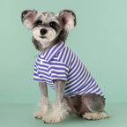 Polo Shirts Summer Striped Cotton Puppy Pullover