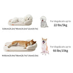 Bed for Medium Small Dogs, Sofa Pillow, Soft Support Bolster, Non-Slip Bottom
