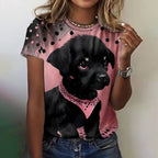 Funny Dog Pattern For Women Cute Animal 3d Printed T Shirts Summer Fashion