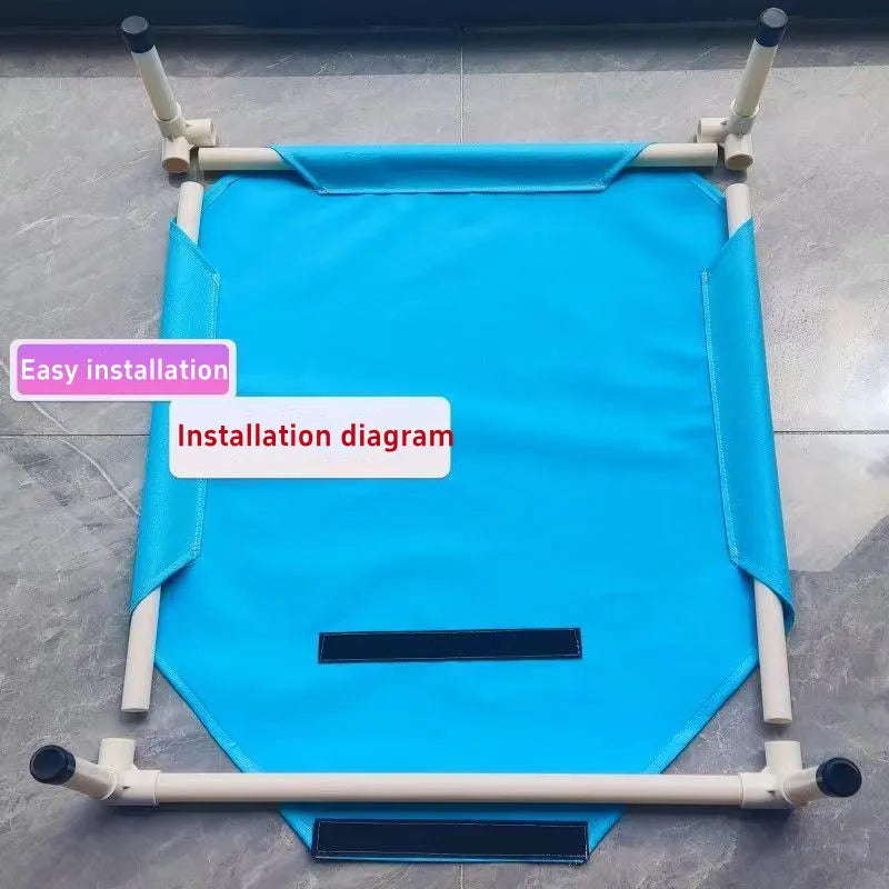 Pet Camping Bed Elevated for Dogs Folding Portable Removable Washable
