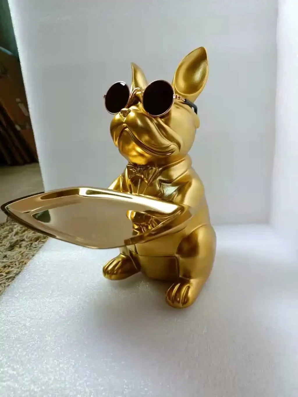 Storage Tray Dog Desktop Key Candy Organizer Plate