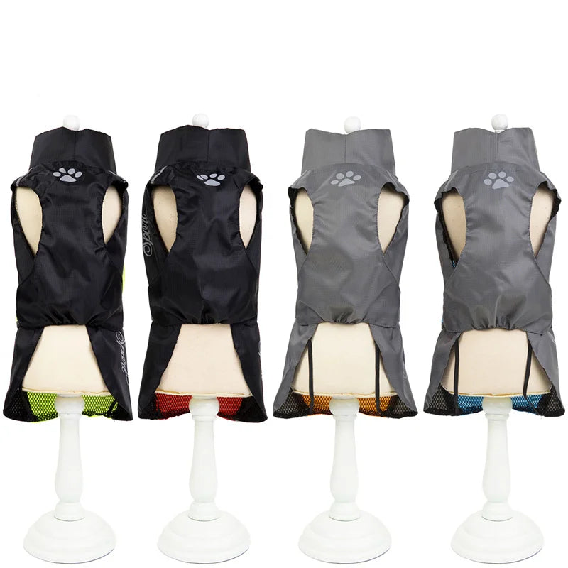 Raincoat Waterproof Jacket For Small Medium Large Dogs