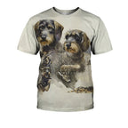 Dachshund Graphic 3D Print Men Women Casual Short Sleeve T Shirt Tees