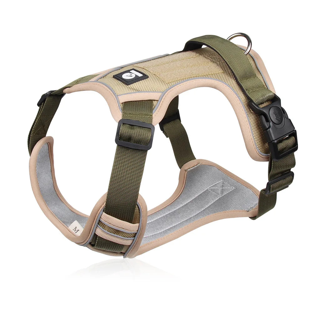 Dog Harness Reflective Tactical Vest Waterproof Oxford Cloth Pet Accessories Supplies