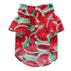 Fruit Printed Shirts Thin Clothing for Small Dog Outfits