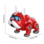 Dance Music Bulldog Robot Intelligent Interactive Dog With Light