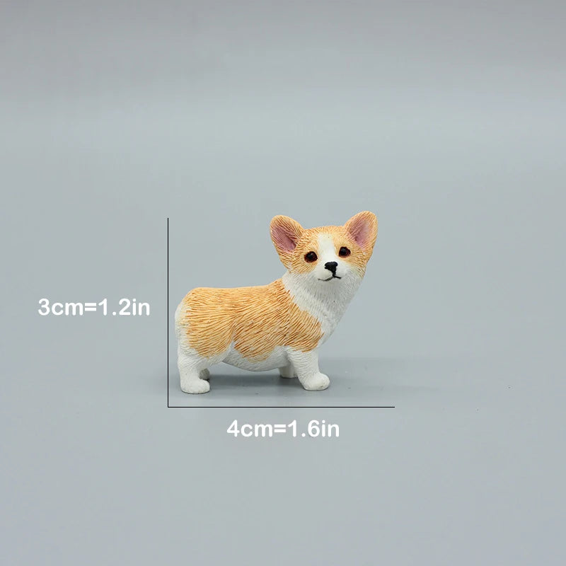 Cute Simulation Corgi Dog Car Dashboard Decoration Resin Figurine