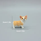 Cute Simulation Corgi Dog Car Dashboard Decoration Resin Figurine