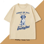 Cute Beagle Lover T-Shirt Women Printed Fashion Dog Mom Tee Casual Short Sleeve