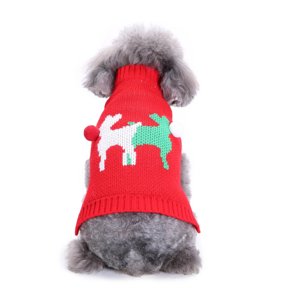 Christmas Small Dog Sweater Warm