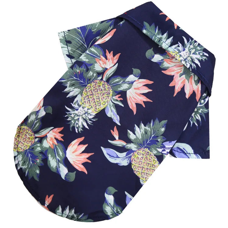 Hawaiian Style Summer Sand Beach Shirts for Small Dogs