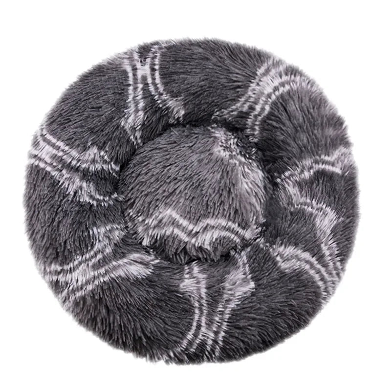 40-90cm Round Pet Bed Super Soft Plush for Small Medium Dog House