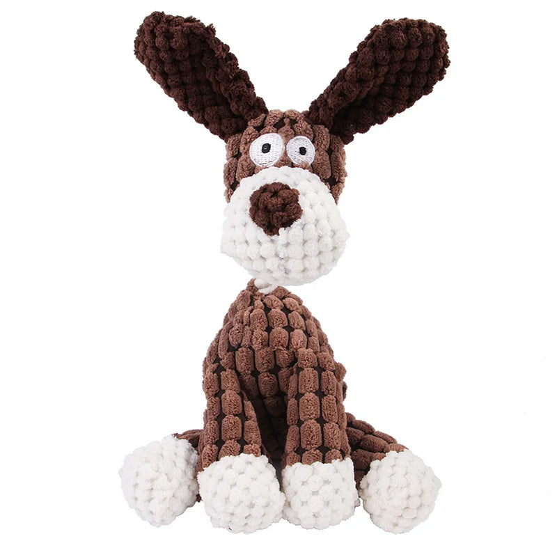 Corduroy Small Animal Plush Squeaky Dog Toy