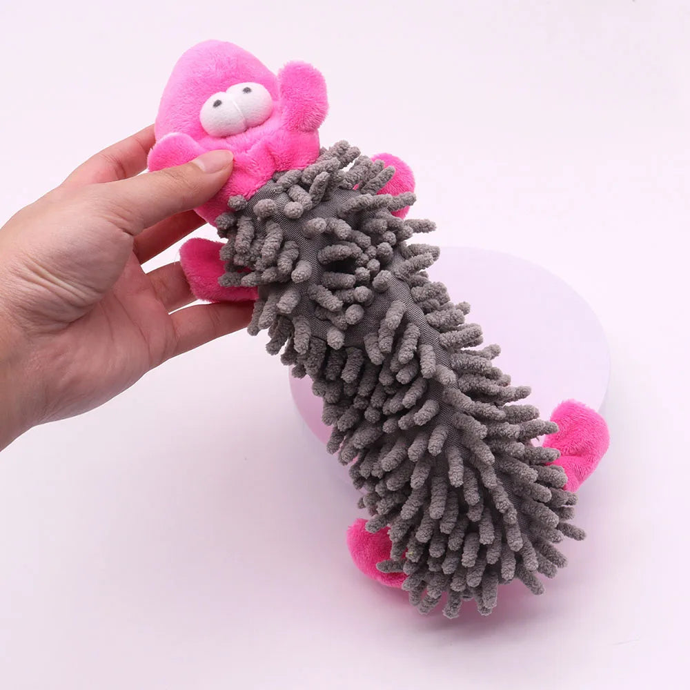 Self - Entertaining Plush Toys for Dogs to Relieve Boredom, with Squeaker for Interactive Play