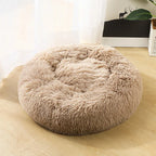 40-90cm Round Pet Bed Super Soft Plush Winter Warm Sleeping