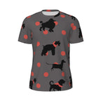 Cartoon Dog Running T Shirt Summer Funny Animal Print Design Tops