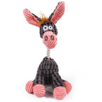 Corduroy Small Animal Plush Squeaky Dog Toy