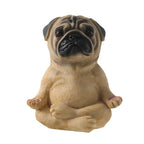 Sitting Figurine Dog Sculpture Yoga Meditation