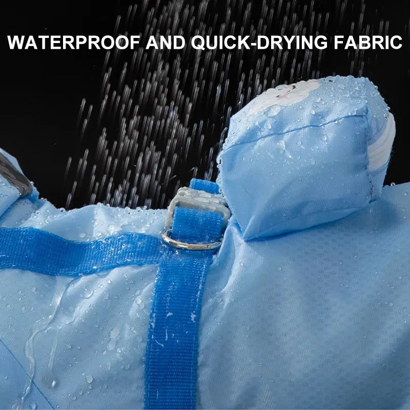 Pet Puppy Dog Raincoat Rain Jacket Coverage 4 Legs Full Body Protection Waterproof Rainboot Small Dogs Pet Teddy Raining Coat