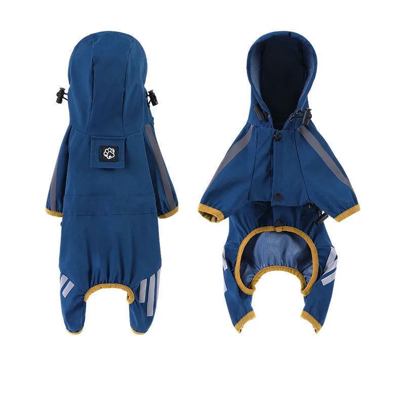 Waterproof Rain Coat Outdoor Rainwear Hood Apparel Outdoor Jacket Pet Supplies