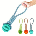 Interactive Rope Rubber Leaking Balls for Small Medium Dogs