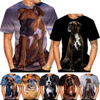 Animal Boxer Dog Street T Shirt Cute 3d Printed T Shirt