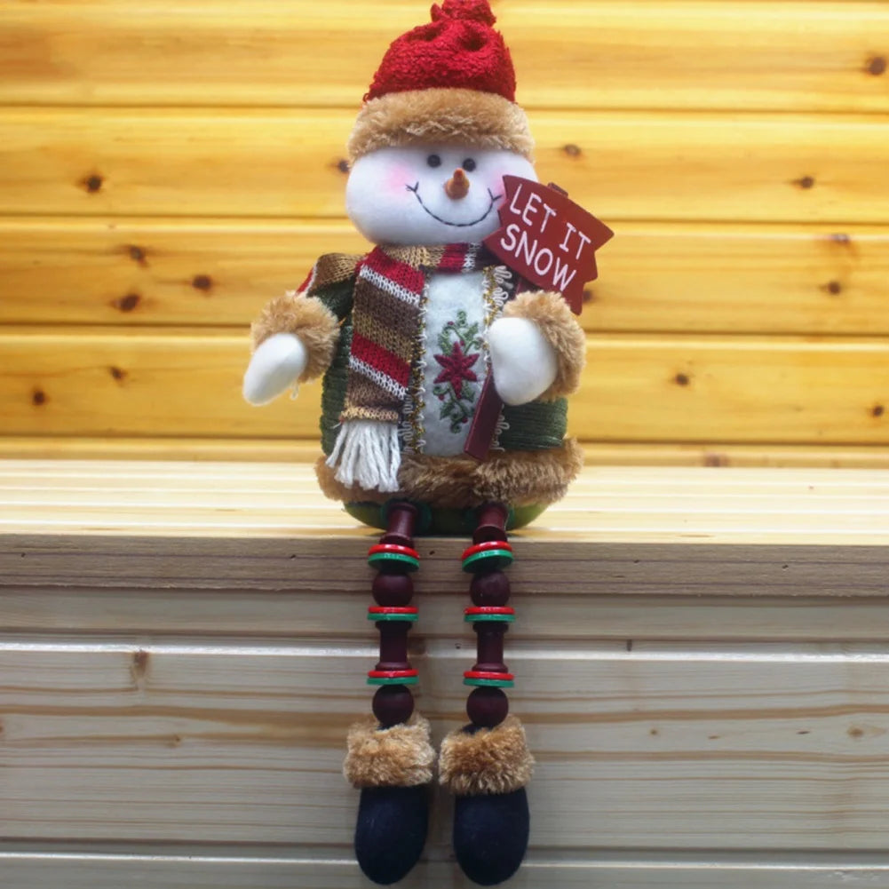 Ornament Reindeer Snowman Santa Elk Bear Doll decoration