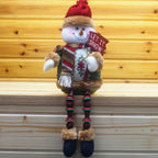 Ornament Reindeer Snowman Santa Elk Bear Doll decoration