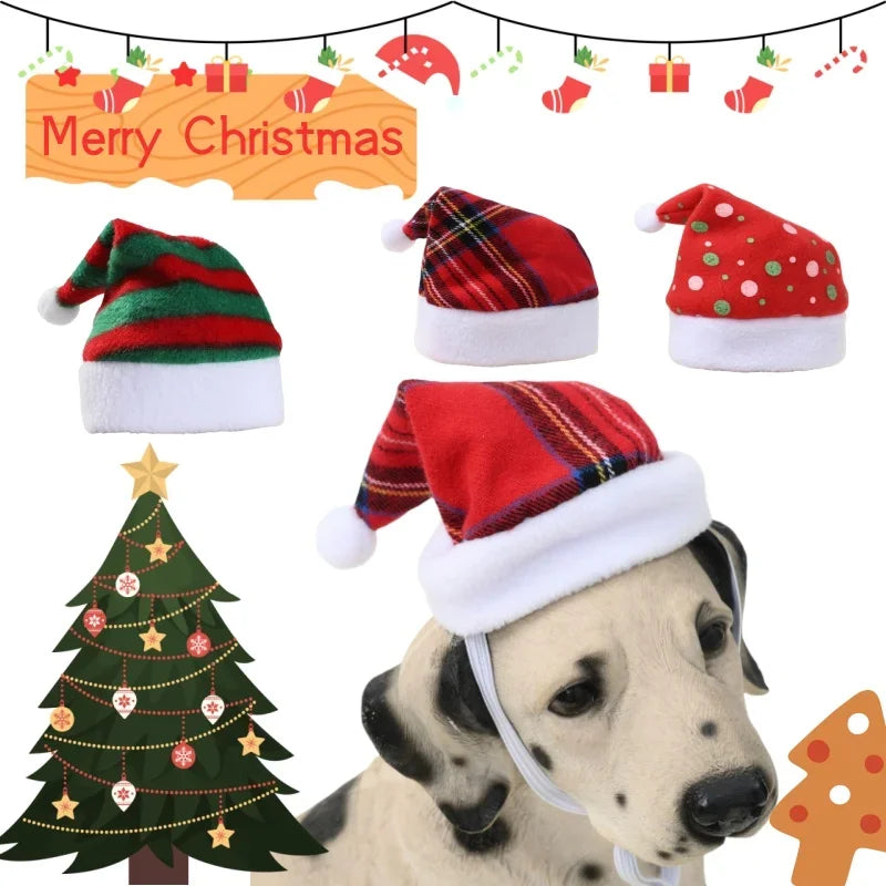 Dog Christmas Hat Cap Puppy Dog Accessories for Small Dogs Pet Supplies