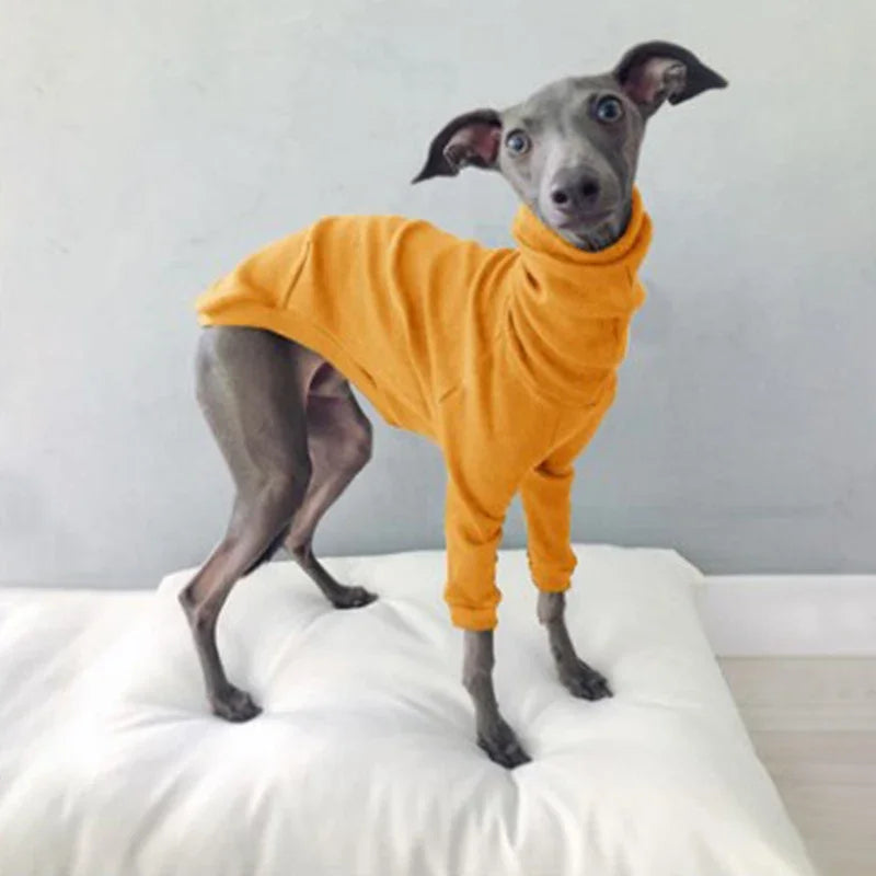 Spring Autumn High Collar Two-legged Whippet Turtleneck Pajamas Dog Supplies