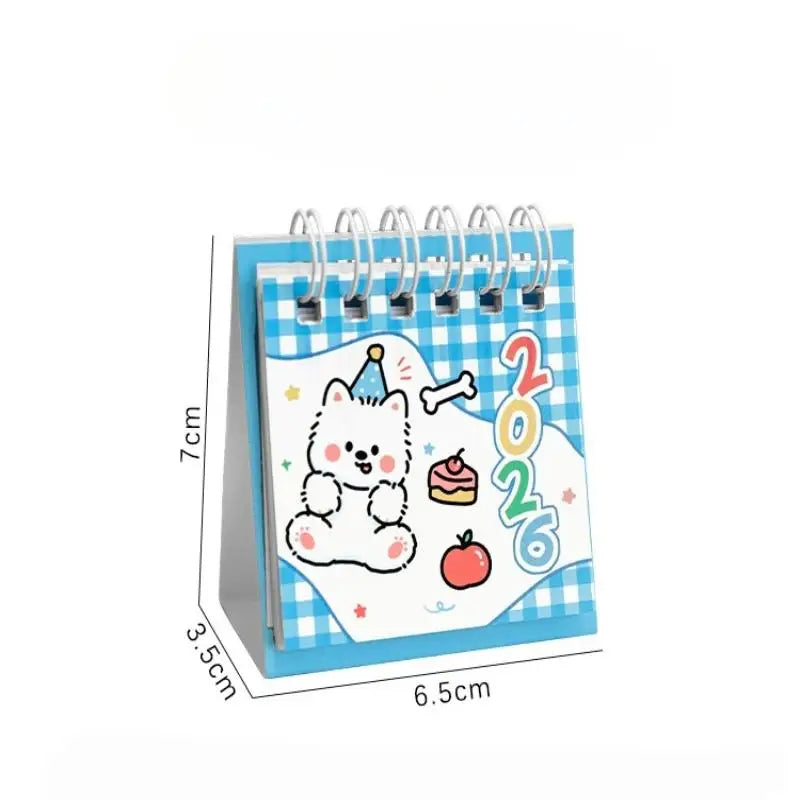 Cartoon Dog Calendar 2026 Year Simple Schedule Desktop Decoration Gifts