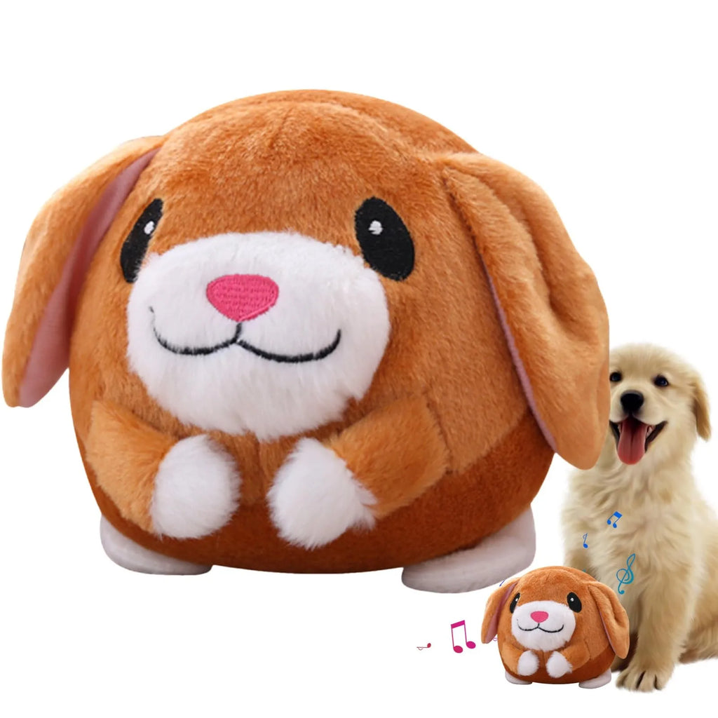 Electronic Pet Dog Toy Ball Bouncing Jump Talking Interactive Plush Doll Toy