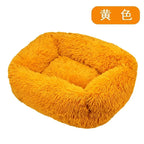 Cushion Soft Plush Bed for Dogs Winter Warm Sleeping Removable Mat