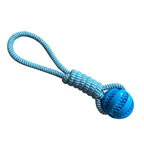 Interactive Rope Rubber Leaking Balls for Small Medium Dogs